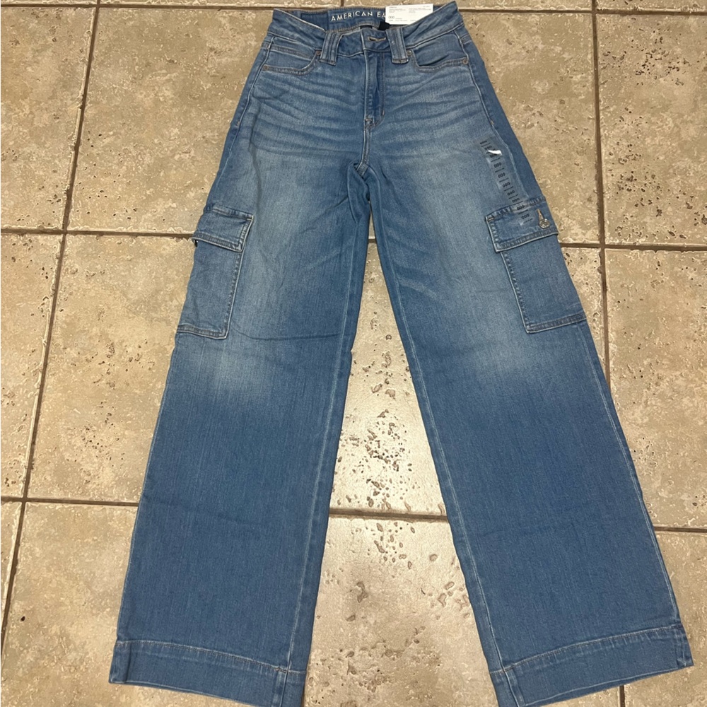 AE Dreamy Drape Baggy Wide Leg Jeans